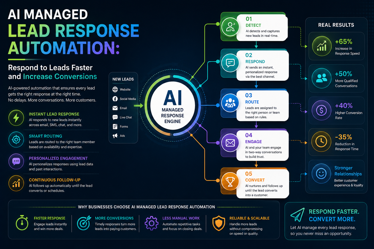 AI Managed Lead Response Automation: Respond to Leads Faster and Increase Conversions
