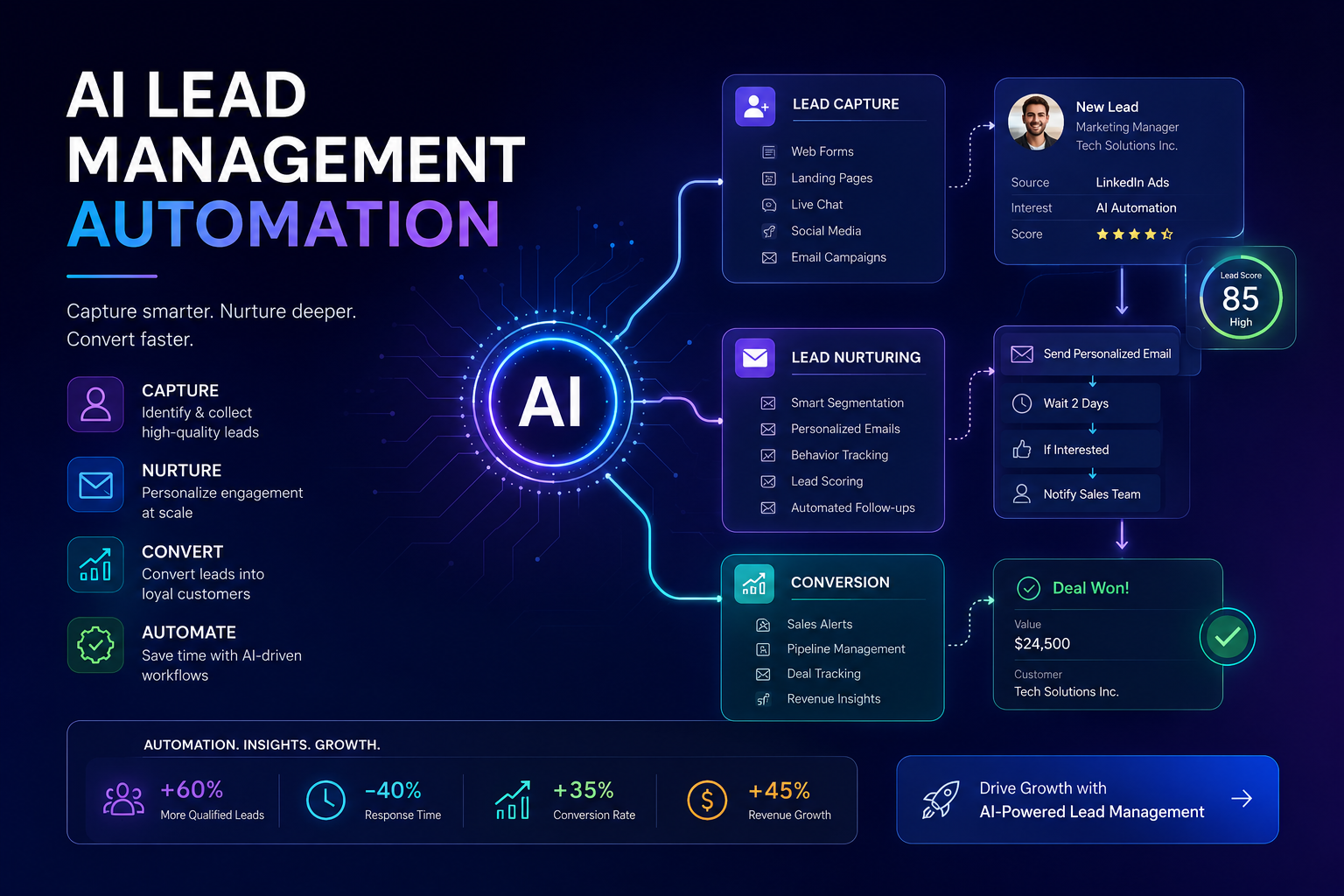 AI Lead Management Automation: Automate Lead Tracking and Improve Conversions